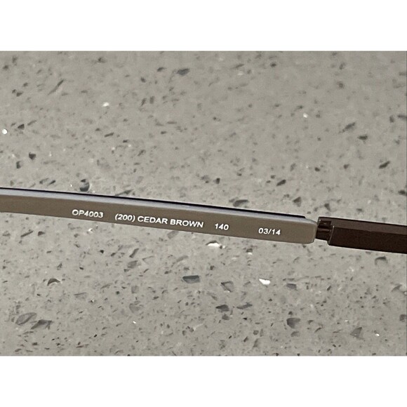 OTIS PIPER OP 4003 200 Cedar Brown Tortoise Eyeglasses Frames Only 52/17/140 - Picture 8 of 12